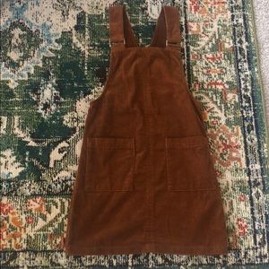 Corduroy brown dress